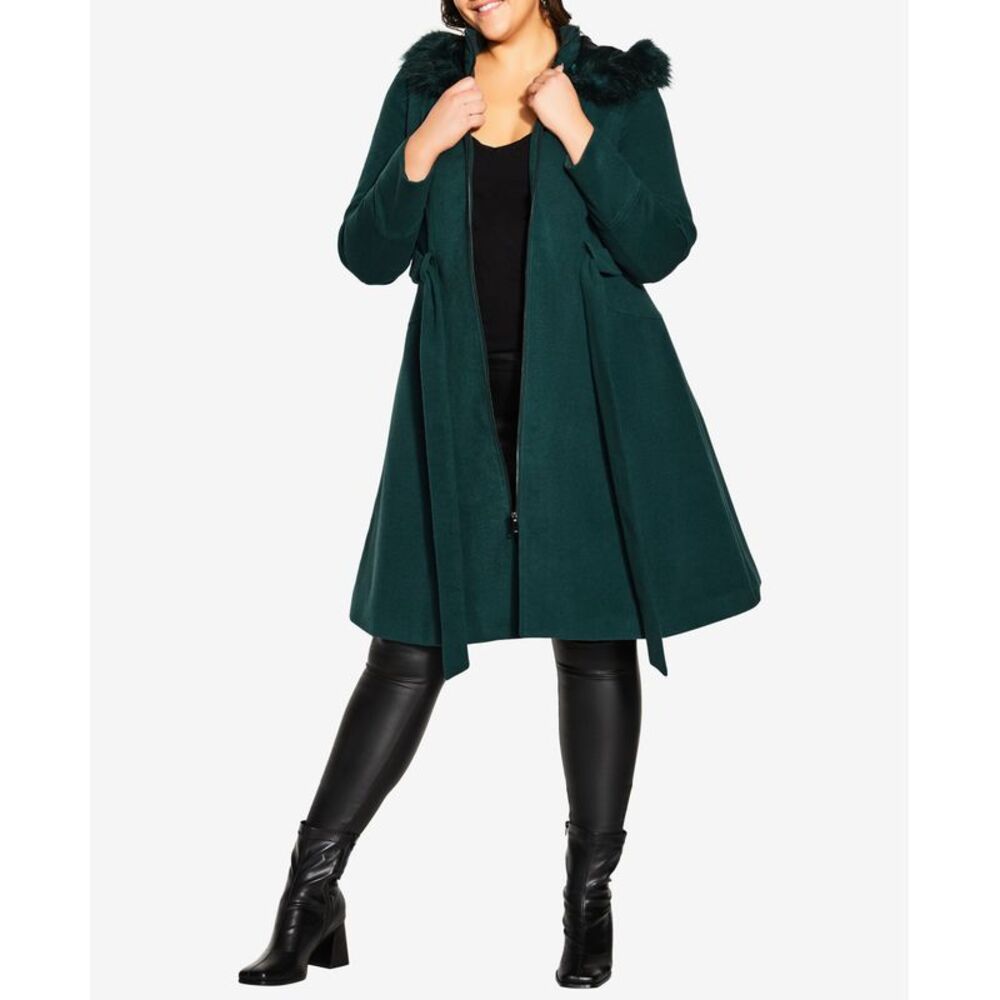 City Chic Trendy Plus Miss Mysterious Coat